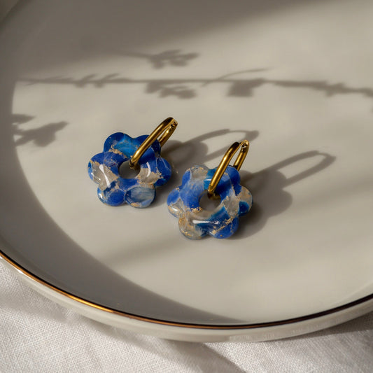 Fleurs signatures - Azur (pendentifs seuls)