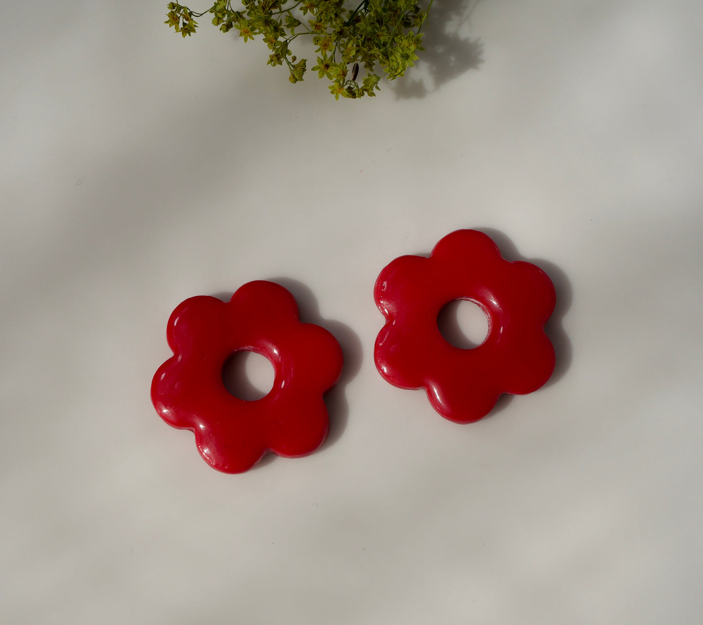 Fleur signature - Rosso (pendentifs seuls)