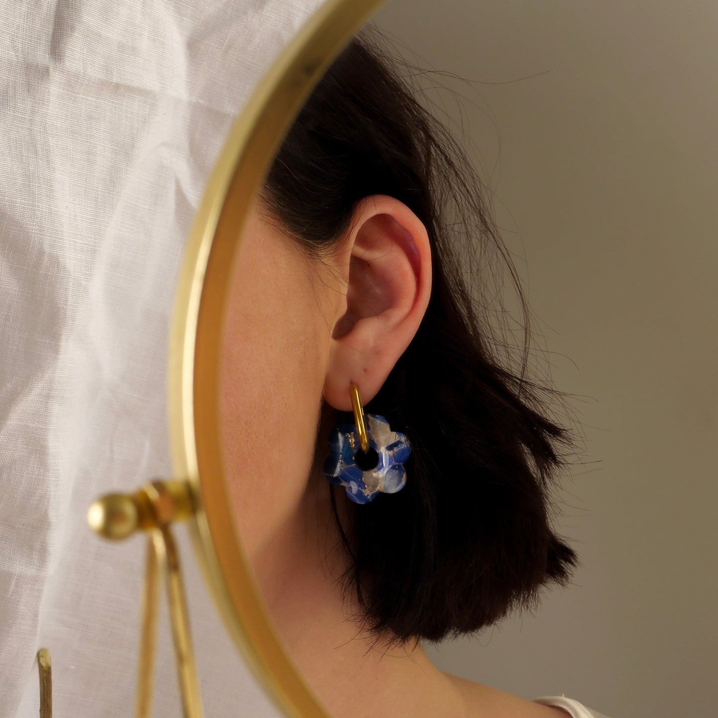 Fleur signature - Azur (pendentifs seuls)