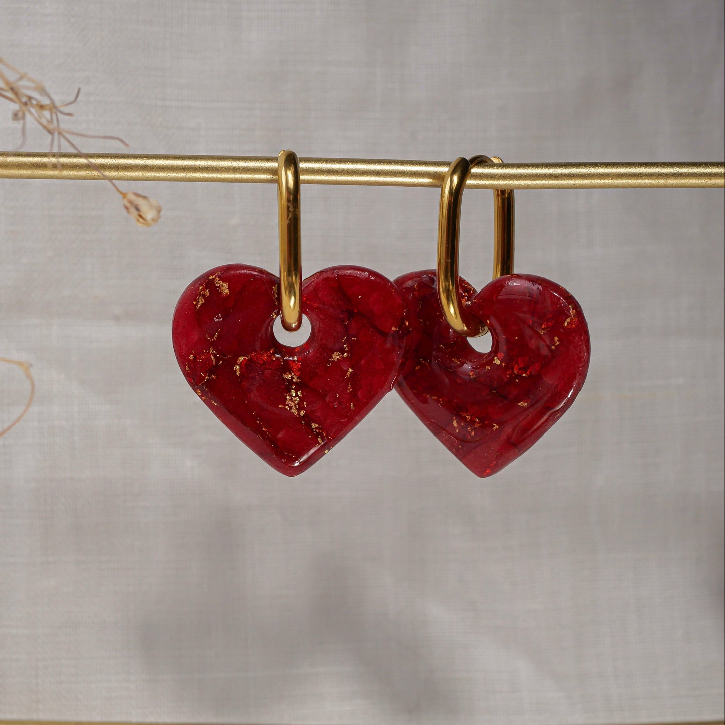Cœurs - Tendresse dorée (pendentifs seuls)