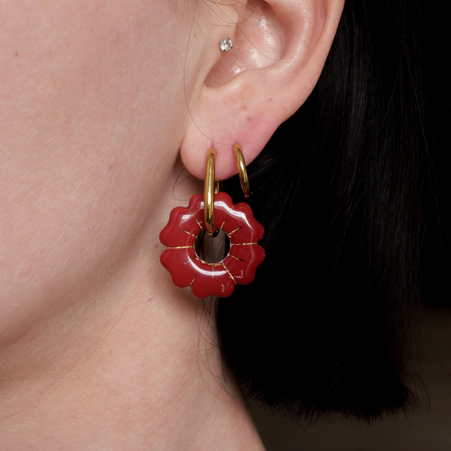 Fleurs - Coqueliquots (pendentifs seuls)