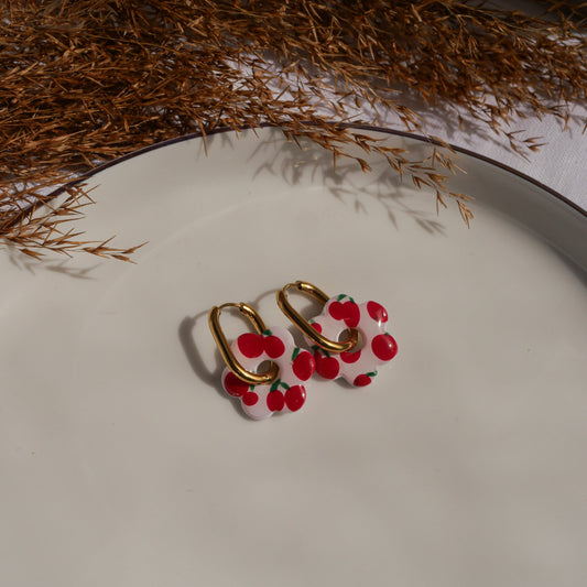 Fleurs signatures - Mini Cerise (pendentifs seuls)