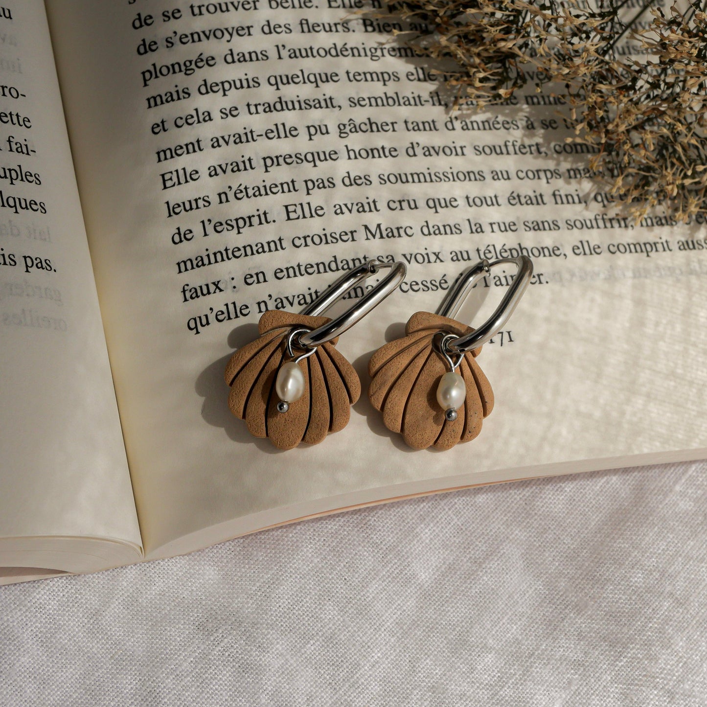 Écume- Sable version argentée (pendentifs + perles)
