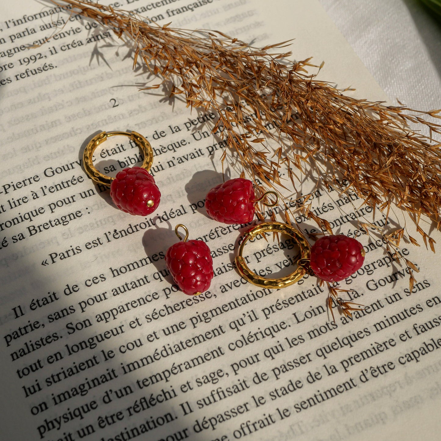 Framboises (pendentifs seuls)