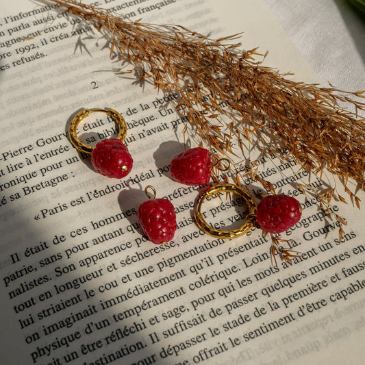Framboises (pendentifs seuls)