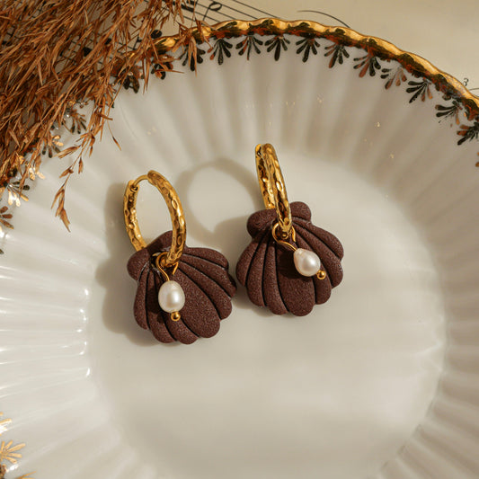 Ecume - Chocolat (pendentifs seuls)
