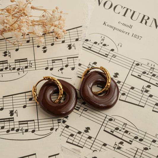 Elément - Donut chocolat (pendentifs seuls)
