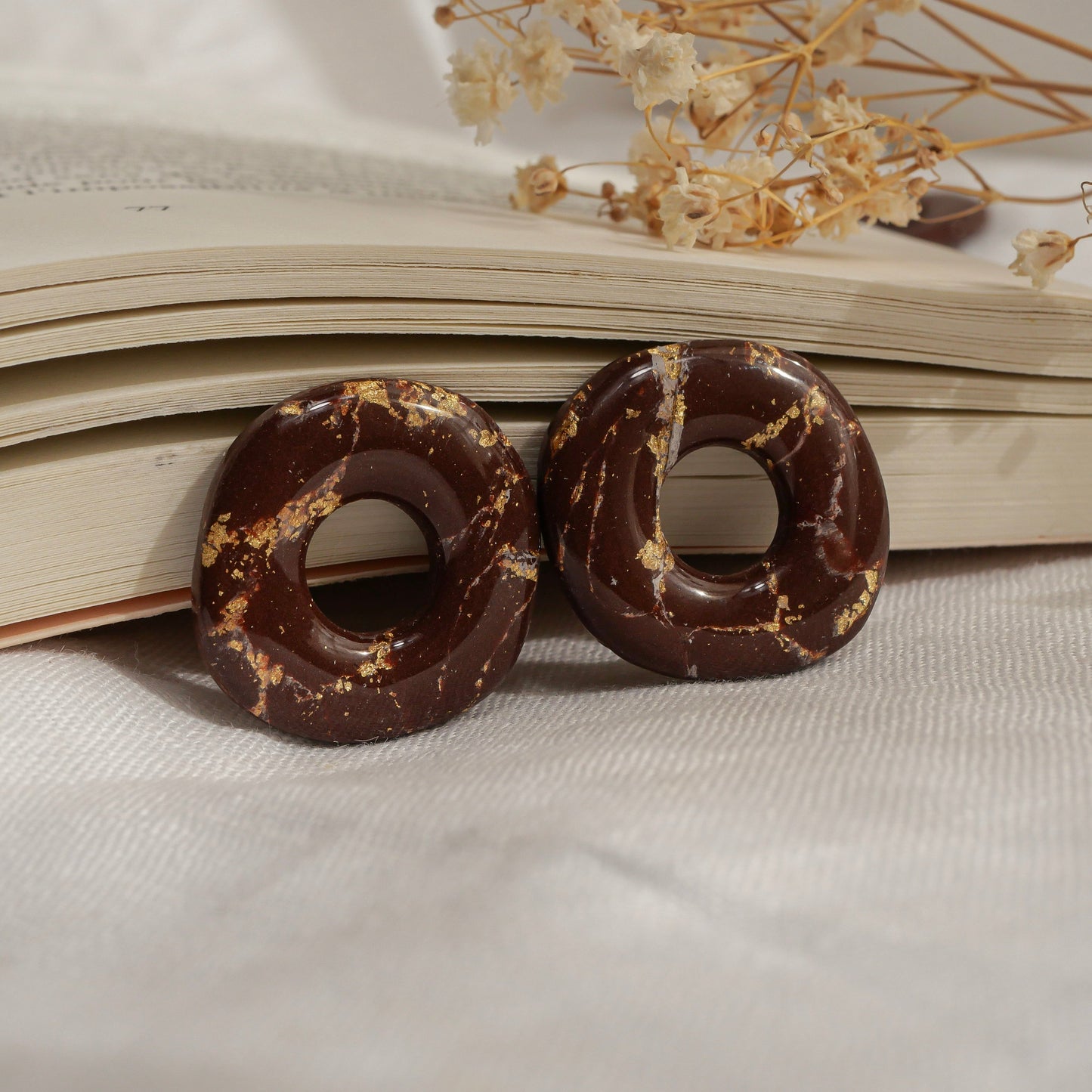 Elément - Donut Chocolat Doré (pendentifs seuls)