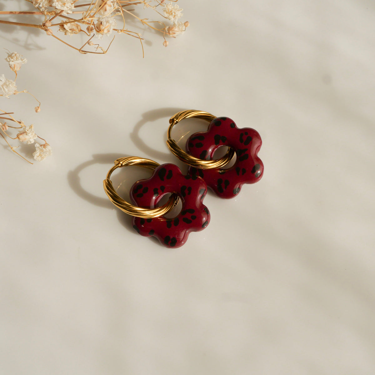 Mini Léo Bordeaux (pendentifs seuls)