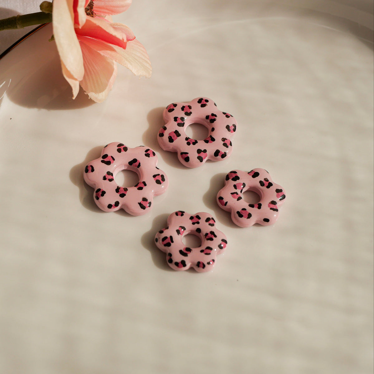 Mini Léo Rose (pendentifs seuls)