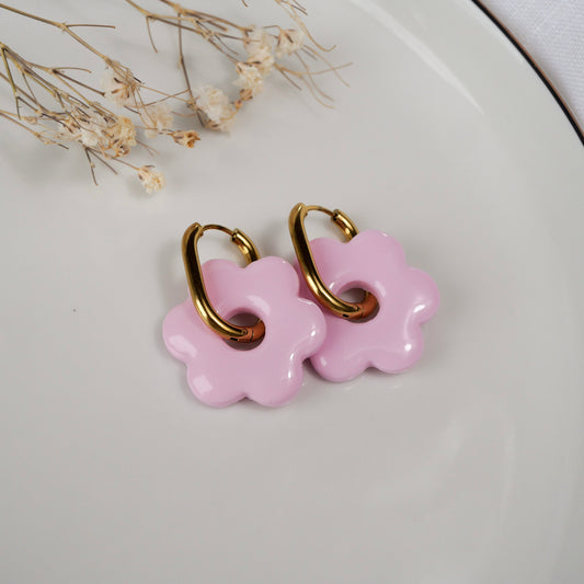 Fleurs signatures - Sorbet Fraise (pendentifs seuls)