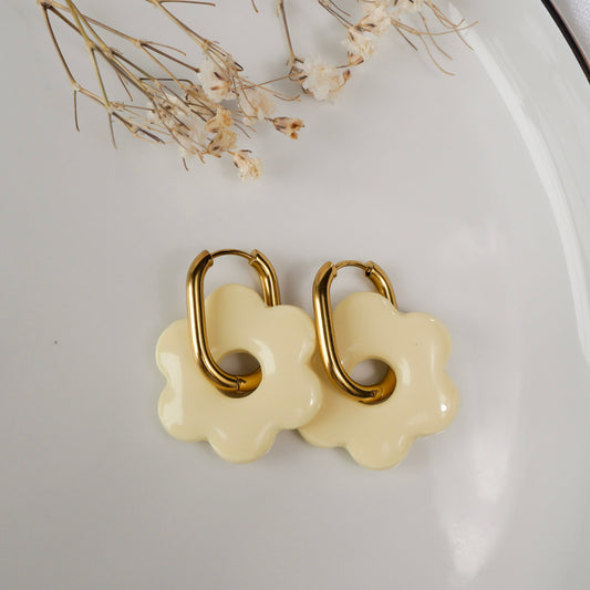 Fleurs signatures - Sorbet Vanille (pendentifs seuls)